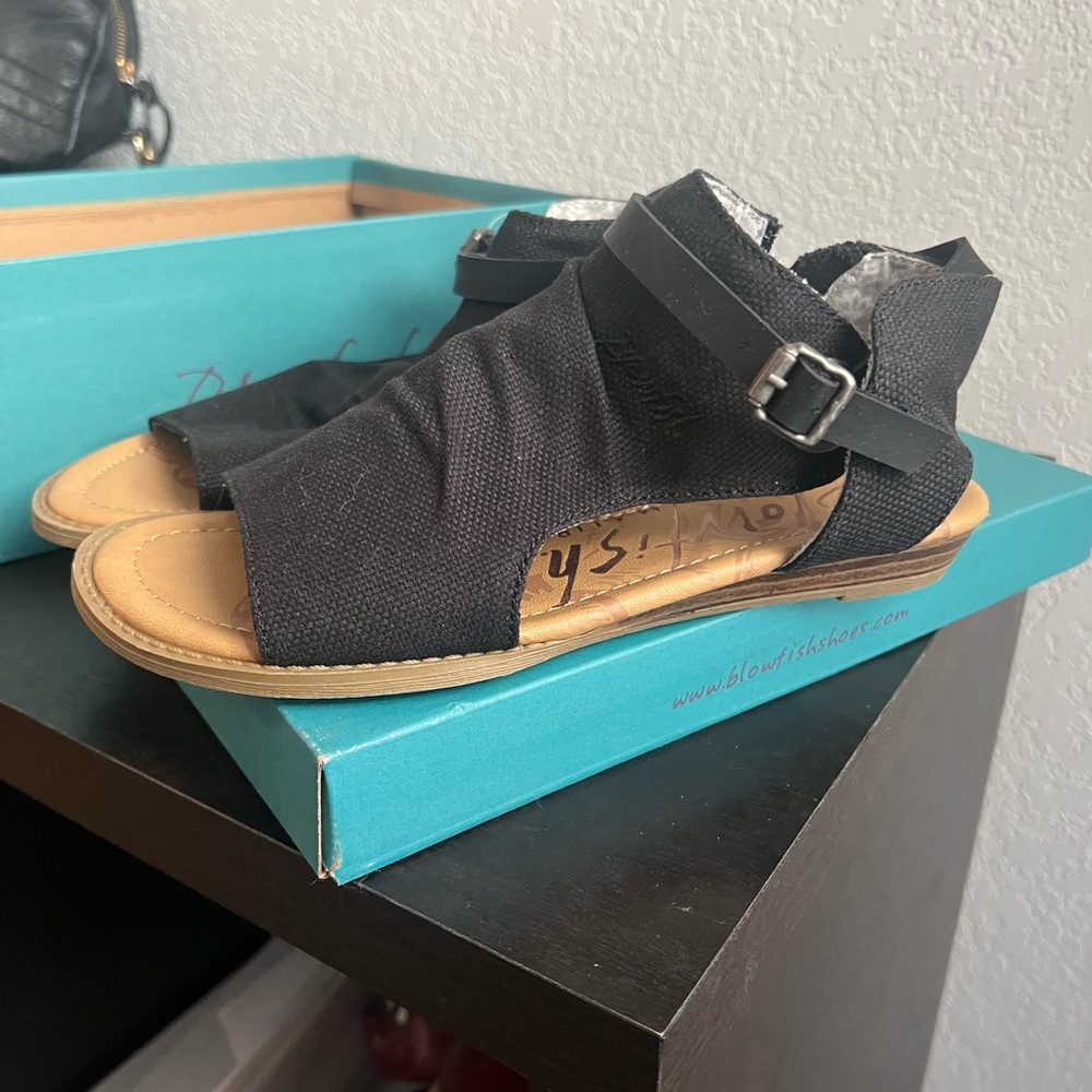 Blowfish Black Sandals